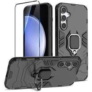 Case Compatible with Motorola Moto g Power 5g 2023, Shockproof Phone Case with Stand, Heavy Duty Personalized Case Cover Support Magnetic Car Holder, Black