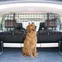 Amazon Basics Adjustable Dog Car Barrier for Vehicles, 59.72 x 5.20 x 16.46 in, Black