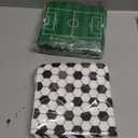 120pcs Soccer Napkins Soccer Party Decorations Soccer Ball Square Grass Sport Theme Disposable Paper Napkins Table Decor for Wold Cup Birthday Party Supplies