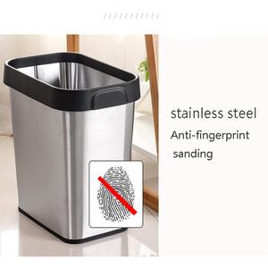 Stainless Steel TrashCan 2 Gallon, Open TrashCan, 7" x 10" x 11",