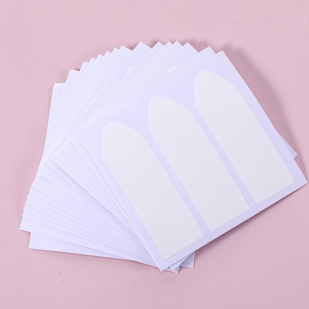 French Manicure Strips Nail Art Stickers French Tip Nail Stickers Self-Adhesive Nails Tips Guides for Women Manicure DIY Decoration Stencil Tools (3 Moon Shape Design,24 Sheets,792 Pieces)