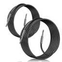 2-Pack 25ft 1/4 Inch TS Cable, Professional Quarter Inch TS Stereo Interconnect Cable