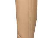 festooning Women's Knee High Boots Pointed Toe Inner Zipper Western Cowboy Boots Pull On Chunky Heel Wide Calf Tall Boots for Ladies Size 9