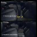 3W Floor Mats Fit Hyundai Ioniq 5 2022-2024 (Only for Movable Console), TPE All Weather Custom Fit Floor Liner for Hyundai Ioniq 5 1st and 2nd Row Full Set Car Liners, Black