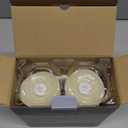 Flameless Candles with Remote Timer, 3D Moving Flickering Flame Battery Operated Candles Lasting 1000+ Hours, 3" x 7" Ivory Real Wax Electric LED Pillar Candles, Set of 2