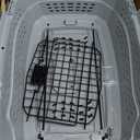 Amazon Basics 2-Door Top-Load Hard-Sided Dogs, Cats Pet Travel Carrier, Gray & Blue, 22.8"L x 15.0"W x 13.0"H