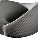 Skechers Men's Memory Foam Neck Pillow, Comfortable & Breathable Travel Pillow,Neck Pillow Airplane for Travel, Car Rides, Home, and Office Use, Ergonomic Design for Men and Women,Grey