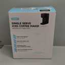 Tastyle Single Serve Coffee Maker for K Cup, Ground and Tea Leaves, Hot and Iced Coffee Machines with Bold Setting, 6 to 16 Oz Brew Sizes, Compact for Small Spaces, Black (2.0 Version)