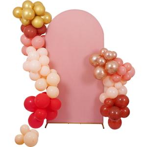 Peomeise 6.6FT Wedding Arch CoverDusty Rose Arch Backdrop Cover Stretchy Spandex Backdrop Stand Covers for Birthday Party Ceremony Banquet Decor(79.2" L x 39.6" W)