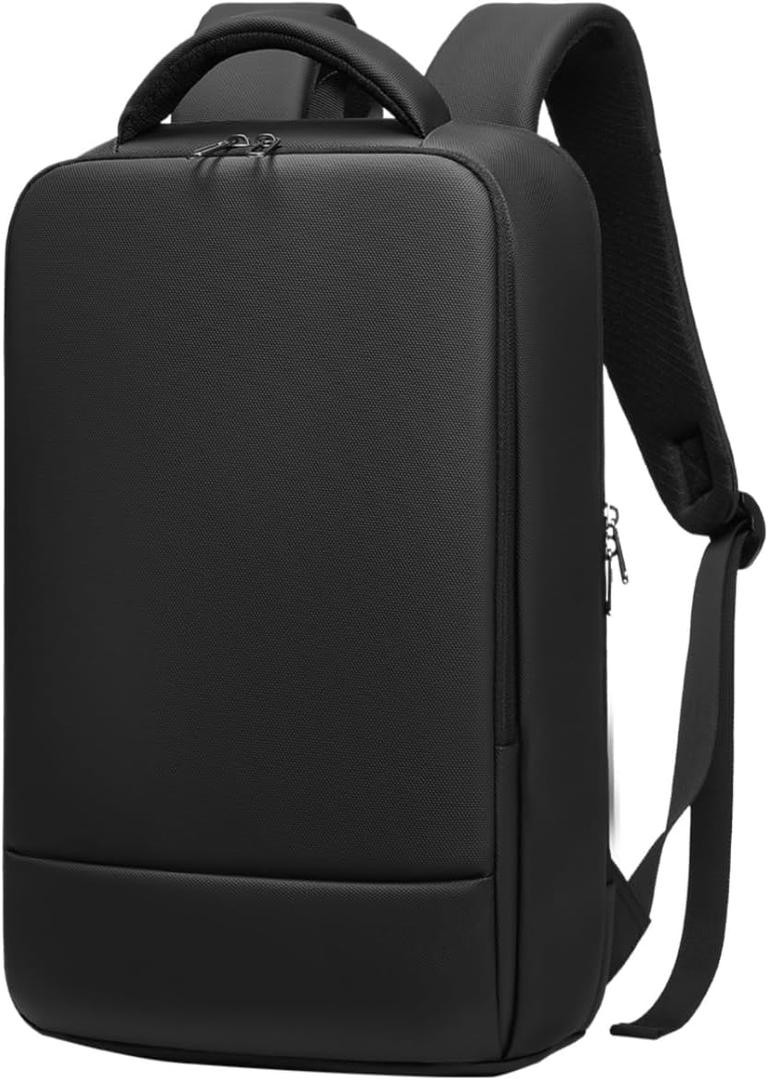 Slim Laptop Backpack for Men 15.6 inch Business Computer Backpack with Compartment Waterproof Anti-Theft Aesthetic Compact Bag for Travel Work College, Large