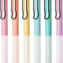 Mr. Pen- Retractable Gel Pens, 6 Pack, Black Ink, Pastel Barrels, Fine Point 0.5 mm, Fast Dry, Smooth Writing, Cute Gel Ink Pens for Drawing, Journaling, Writing Planner and School Supplies