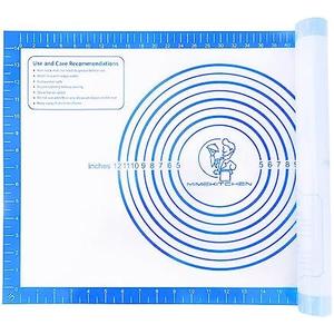 Extra Large Pastry Mat with Measurement, Reusable Non Stick Silicone Baking Mat Dough Sheet for Rolling Out Counter Mat, Oven Liner, Pie Crust Mat Non-Slip Fondant Mat Extra Large 32" x 24"