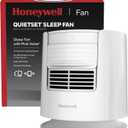 Honeywell QuietSet Personal Sleep Fan Noise Machine with Pink Noise, 3 Speeds, Adjustable Head, Nightstand and Bedside Fan, White, HTF300W, Medium