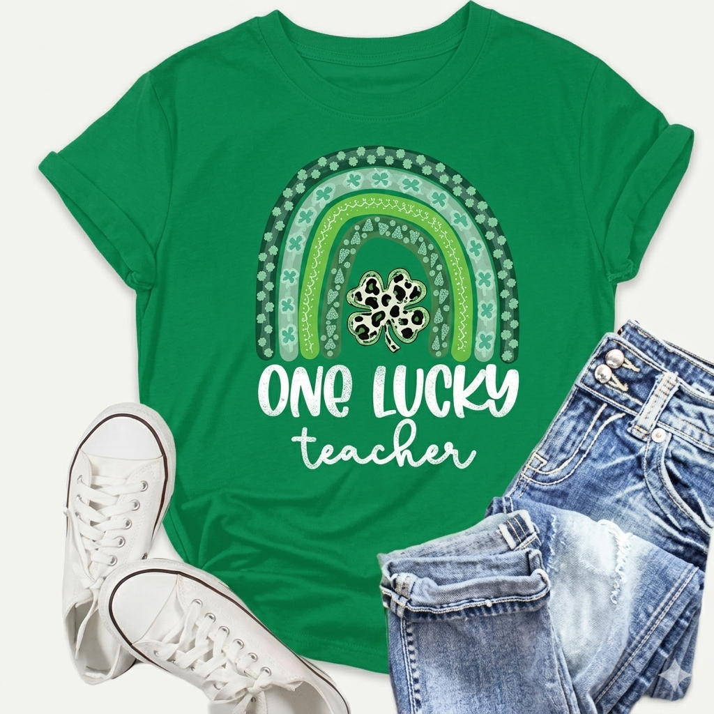 St Patricks Day Shirt Women Saint Patricks Day Shirts Funny Irish Tee Tops (2XL, Green)