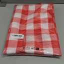 Hiasan Red and White Checkered Tablecloth Rectangle - Stain Resistant, Waterproof and Washable Plaid Table Cloth for Picnic, Holiday Dinner and Kitchen, 60 x 120 Inch
