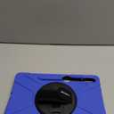 BRAECN for Galaxy Tab S10+Plus/ S9+/S9 FE+/S8+12.4 Inch Case,Heavy Duty Tablet Case with 360 Rotating Stand &Hand Strap, Built-in S Pen Holder, Shoulder Strap for Samsung Galaxy Tab S9 Plus -Blue