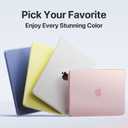 Soonjet Invisible Armor for MacBook Neo Case 13 inch 2026 New A3404 | Official Blush Clear | Anti-Scratch & Fingerprint | Pink Laptop Cover Protective Hard Shell | Mac Accessories Student & Travel