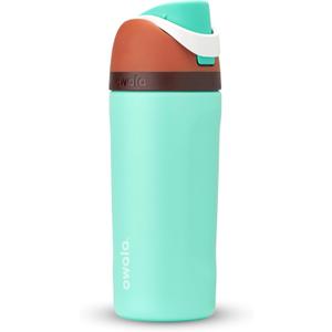 Owala Kids FreeSip Insulated Stainless Steel Water Bottle with Straw for Sports, Travel, and School BPA-Free Sports Water Bottle, 16 oz, Mint Chocolate