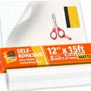 Matte Self Adhesive Laminating Roll 12 x 15ft - 5 MIL Durable Clear Matte Sticker Laminate Film Roll for Anti-Glare Surface