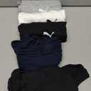 Puma Mens 5 Pack Cotton Rib Tank Top (Large, Black/Grey/White/Navy)