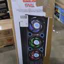 QFX SBX-412300BT TWS Bluetooth Triple 12 Woofer Triple 1 Tweeter Recording High-Performance PA Cabinet Speaker with 10-Band Graphic EQ, 2 Microphone Inputs, Guitar Input, and AUX Input, Blue