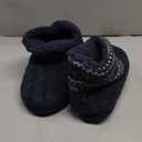 GPOS Knit Rock Wool Warm Men Indoor Pull on Cozy Memory Foam Slipper Boots Soft Rubber Sole Size 6