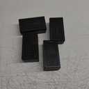 uxcell Furniture Risers 1.5 Inch, 4Pcs Rectangle Bed Risers Adjustable Couch Riser for Extender for Bed Desk Sofa Table Lift Support Up to 1300Lbs, Black