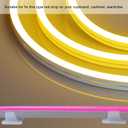 MECCANIXITY Waterproof LED Strip Mounting Clips Holder Mounting Bracket Support Fixing Clamps Fit 5mm to 6mm Silicone LED Strip Lighting, Translucent Pack of 50