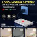 Motion Sensor Magnetic Night Light for Cruise Ship Cabin with Mood-Based Color Selection - Dimmable Brightness, Rechargeable Battery