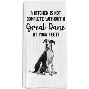 Great Dane Gifts Kitchen Towels for Dog Lover, Dog Gifts Decorative Towels for Bar Kitchen Bathroom