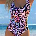 AI'MAGE Women's One Piece Swimsuit Tummy Control Halter Ruched Deep V Neck Bathing Suits (M)