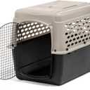 Petmate Vari Dog Kennel - Portable Dog Carriers & Crates for Large Dogs, Airline-Friendly, Durable Plastic, Pet Carrier For Home and Travel, 36 Inches, Taupe and Black (36.0"L x 25.0"W x 27.0"H)