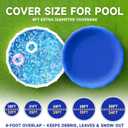 Ultra-Thick 28FT Pool Cover for Above Ground Pools, Easy Install Remove
