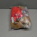 10.2" Red Capybara Plush Toy with 9 Clothes and Accessories Super Soft Capybara Stuffed Animal for Kids Girls Boys