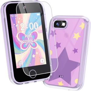 JOYJAM Phone for Kids Age 3-8, 3.5'' Touchscreen Kids Smart Phone for Girls Christmas Birthday Gifts, Learning Toy Phone with Dual Camera, ABC Learning, Habit Tracker for 3 4 5 6 7 8 Year Old