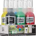 Gallery Glass, Basic Stained Kit, 6 Piece Glass Paint Set for DIY Arts and Crafts, Perfect for Beginners and Artists, 1 Count (Pack of 1)