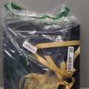 5 Pcs Black Gift Box for Presents with Ribbon 13.2x11x5.3 Inches Clear Gift Box with Window Magnetic Closure Gift Boxes with Lids