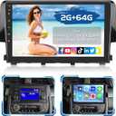2+64G Radio for Honda Civic LX EX Sport Hatchback 2016-2021 Car Stereo CarPlay Android 15 9'' Touch Screen Android Auto, AHD Backup Camera, Bluetooth, GPS