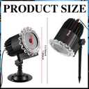 Tuanse Halloween Outdoor Projector Lights Halloween Laser Projector LED Flood Rotating Skull Light Holiday with Stars for Party Garden Landscape Decoration