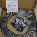 Flexible Bendable Ceiling Curtain Track, 16.4ft (5m) PVC, Metal, Plastic & Stainless Steel, Black, Ceiling Mounted