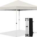 Northroad 8X8 FT Pop Up Canopy, Outdoor Instant Canopy Tent w/Carrying Bag, Portable Gazebo Shelter for Wedding Party,Commercial Event,Patio,Garden,Beach -White