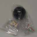 Round Ball Shift Knob Universal Gear Shift Knob 5 6 Speed for Manual Automatic Vehicles with Adapters (Pure Black)