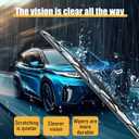 BBTO 16 Pack Wiper Blades 22 Inch Silicone Windshield Wipers All Seasons Durable Automotive Replacement Wiper Blades for Cars Front Windshield Universal U/J Hook Passenger and Driver