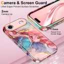 Btscase for iPhone Air Case [Compatible with Magsafe] [Military-Grade Drop Protection] Slim Anti-Scratch Smooth Touch TPU Bumper Shockproof Magnetic Phone Case for Women Girls Men, Rose Gold
