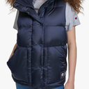 Champion womens Satin Quilted Puffer Vest With Stand Collar Size Xs