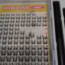 Wispy Lash Clusters DIY Lash Extension Kit Natural Eyelash Clusters D Curl 8-14mm with Bond, Seal, and Remover - Invisible Band Lashes Clusters, Spike False Eyelashes, Freya Short-Kit