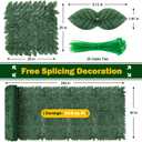 Artificial Ivy Privacy Fence Screen, 240x40 inch Dense Leaves Fence Panel, Super Privacy Greenery Wall Faux Ivy Greenery Backdrop Ivy for Patio, Balcony, Garden, Backyard Indoor Outdoor Decor