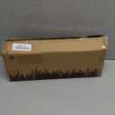 RICHER HOUSE Bathroom Floating Wall Shelf Set of 2 - Guard-Rail Small Wood Shelves for Decor, Over Toilet Storage, Kitchen Organizer - Black Gold