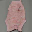 Coppthinktu Dog Onesie for Surgery Female, Breathable Dog Surgery Spay Recovery Suit, Dog Cone Alternative Anti-Licking, Small to S Sizes, Pink, Polyester Blend