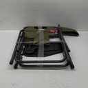 GLACIERS EDGE Ridge Aluminum Camping Directors Chair with Side Table Pocket, Portable Folding Chair, Heavy Duty Lawn Chair for Fishing Trip Picnic Concert Outdoor 400lbs, Green